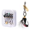5pcs Insect Flies Fly Fishing Lures Decoy Baits Sequins Fishing Hooks Artificial Insect Baits Lures Fishing Tackle