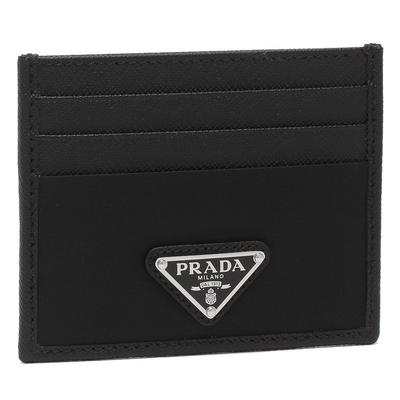 Футляр для карт Renylon Треугольник Черный 2MC025 2DMH F0002 [Prada] [Prada] Мужской Женский [Товар]