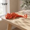 Lifelike Chameleon Toy 3D Printed Figurine, Realistic Articulated Lizard Toy, Animal Movable Jointed Model with Moveable Joints for Desk Decoration