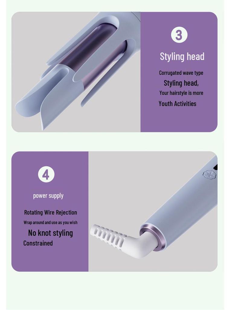 36mm Cat Paw Egg Roll Hair Curler - Long-Lasting Big Wave Perm for Small Curls