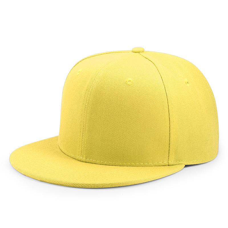Оптовая продажа Взрослые Однотонные Кепки Snapback Мужские Хип-Хоп С Прямым Козырьком Кепка для Скейтборда Женские Солнцезащитные Кепки Мужские Однотонные Бейсбольные Кепки 36 Цветов