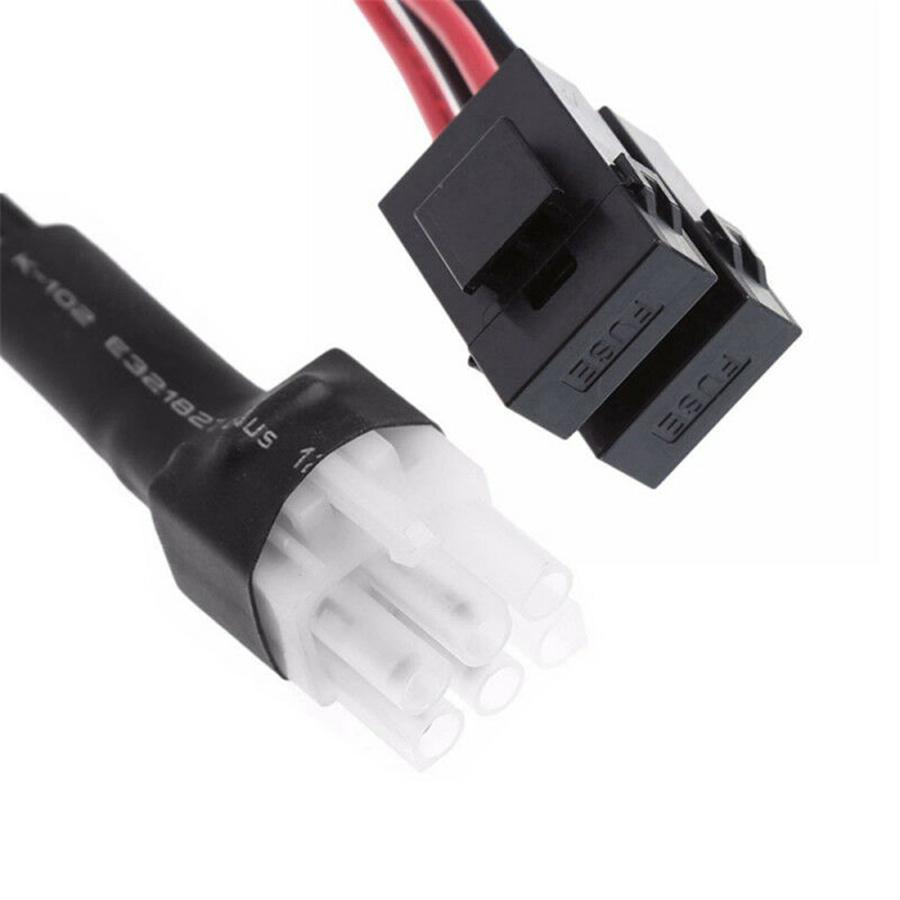 6 Pin Plug DC Power Cord Cable for Kenwood Icom Alinco Transceiver