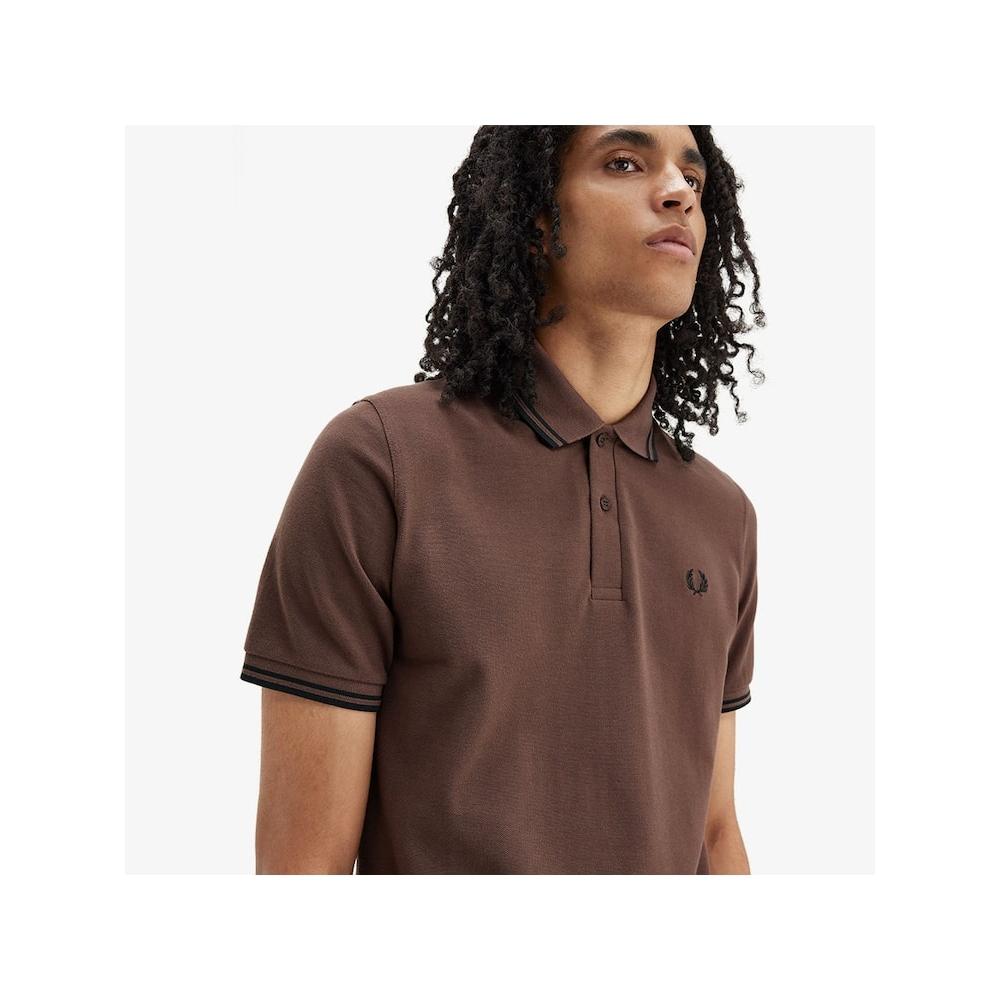 Fred Perry [hq Оригинал] Fred Perry [m12] Футболка Fred Perry с двойной отделкой V49 Afpm2410012 V49 qzgAfpm2410012 V49