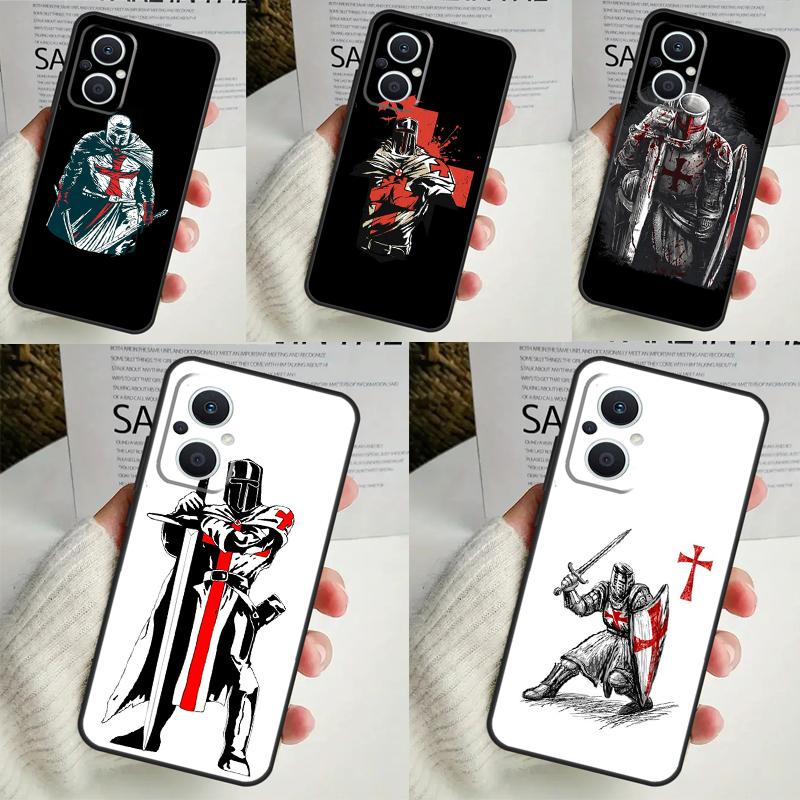 Christian Templar Knights Case For OPPO Reno 8 7 6 5 4 Lite 8T 5Z 4Z 10 11F OPPO Find X5 X6 Pro X2 Neo X3 Lite Cover
