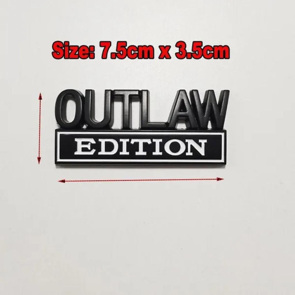 Металлическая эмблема Outlaw Edition, наклейка-солдат, наклейка для J/eep G/rand C/herokee L/iberty P/atriot R/enegade F/ord F-150 F250 F350