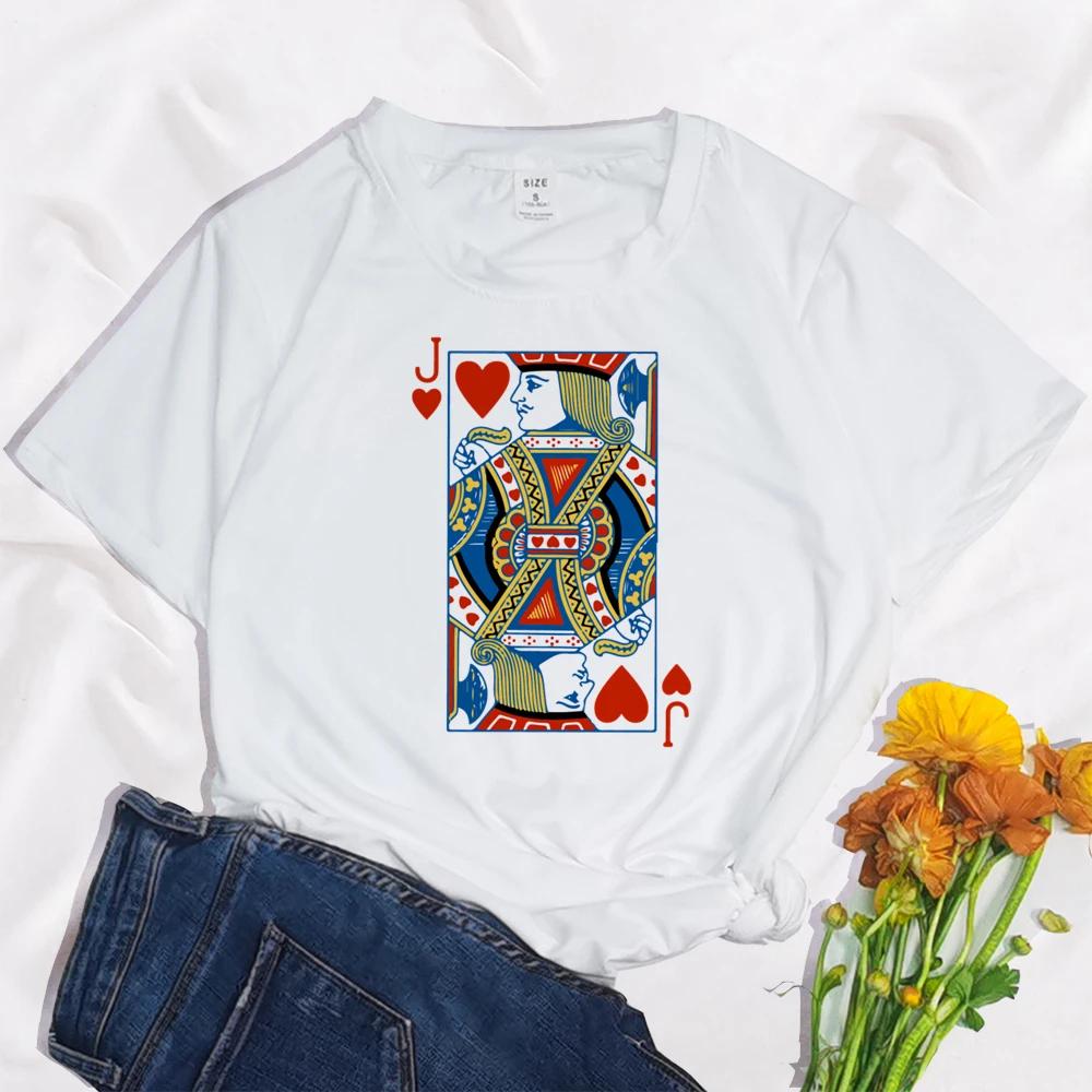 Heart Bridge Deck of Cards Group Costume TShirts Poker Outfit Cards WomenMen Matching Playing Cards for Casino Party Costume