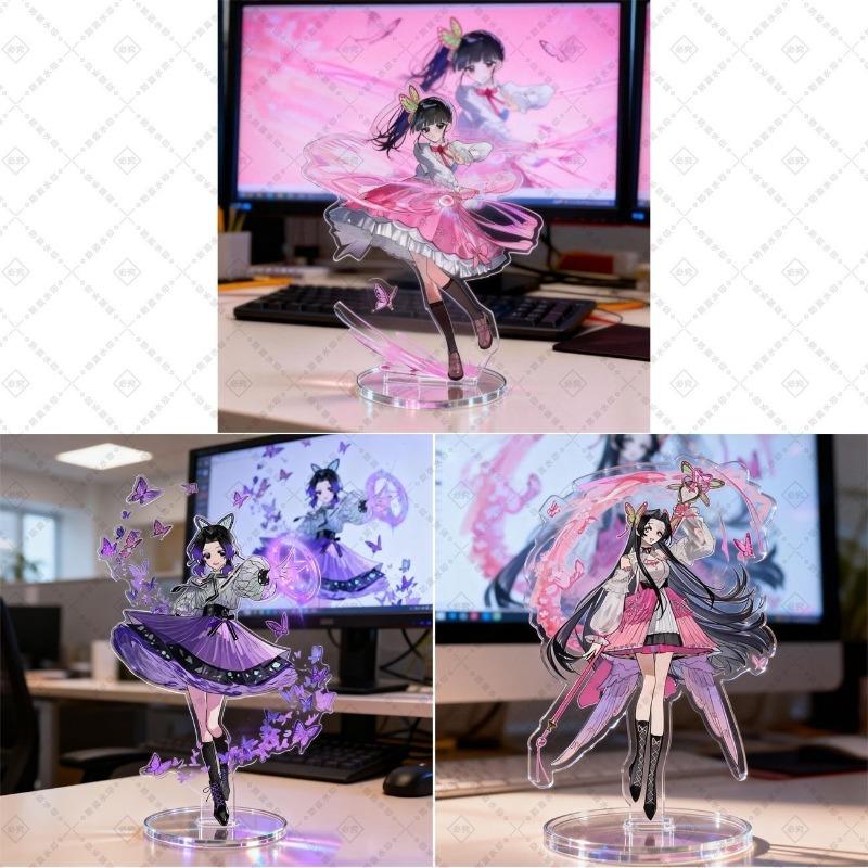 Acrylic Ornaments Kochou Shinob Tsuyuri Kanawo Anime Action Figures Goods Car Desktop Decoration Model Toy Gift