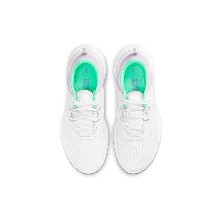 Nike React Miler 2 Platinum Tint Green Glow Женские кроссовки Серо-белый CW7136-002