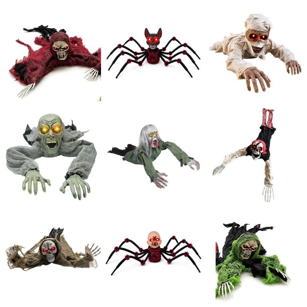 Bald Head Yard Bloody Zombie Electric Escape Room Climbing Ghost Halloween Crawling Ghost Outdoor