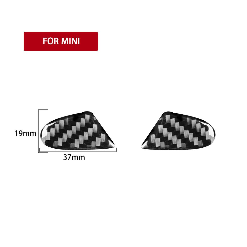 For Mini Cooper R56 R55 R57 2007-2010 Real Carbon Fiber Sticker Radio Control Shift Lift Panel Car ide Decorative Accessories