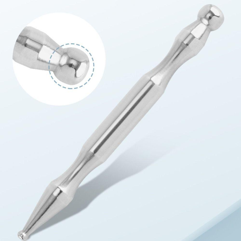 Dual Head Design Deep Tissue Massager Stainless Steel Acupressure Bar Facial Care