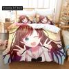 3D-печать аниме Kawaii Girls Kizuna AI Постельное белье Single Twin Full Queen King Size Bed Set Adult Kid Bedroom Duvet cover Sets