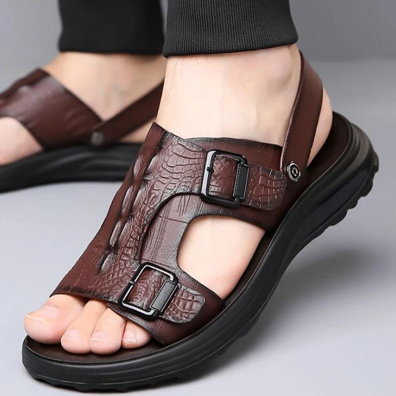 Обувь для мужчин Повседневная мягкая летняя обувь 2024 года Мужские сандалии Купить дешевую распродажу 2025 года Новые модели с открытым носком Дышащие ликвидационные стили Тенденции