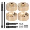 Durable Brass Counterweight Widened Axle Set for Axial SCX24 90081 124 RC Car Parts