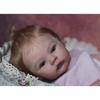 Reborn Dolls MEADOW 19 Inch Handmade 3D Painted Skin Newborn Doll Soft Touch Cloth Body with PP Cotton Bebe Reborn Doll Kids Birthday Holiday Present