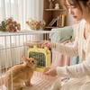 Wall Hanging Rabbit Hay Rack Chew Proof Pet Food Dispenser Practical Grass Rack  Indoor Rabbit Cage