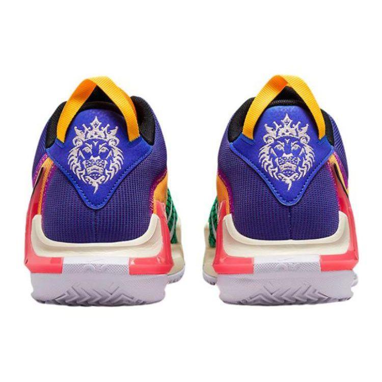 Nike Lebron Witness 7 EP Разноцветные Мужские Кроссовки Ярко-Фиолетовый Черный Морской Коралл DM1122-501