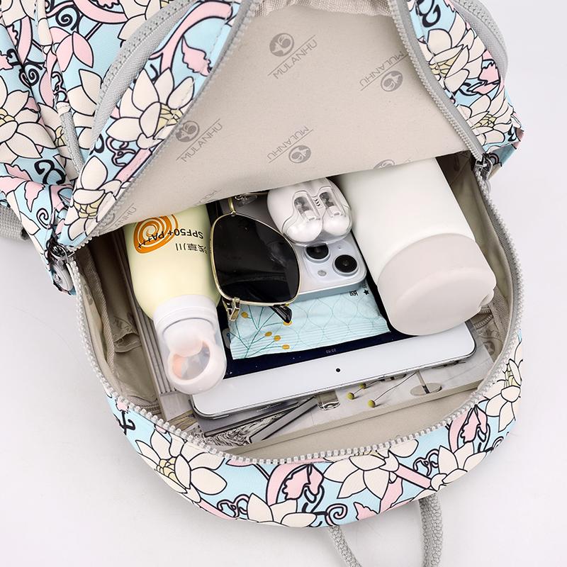 Принтованный нейлоновый рюкзак Легкий дорожный рюкзак