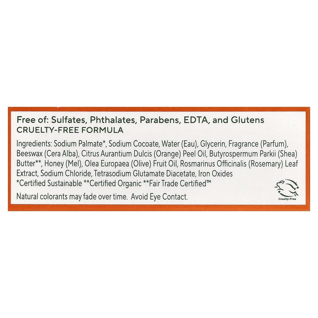 Мыло ручной работы, с маслом ши, медом цветков апельсина, 42,5 г(1,5 унции)