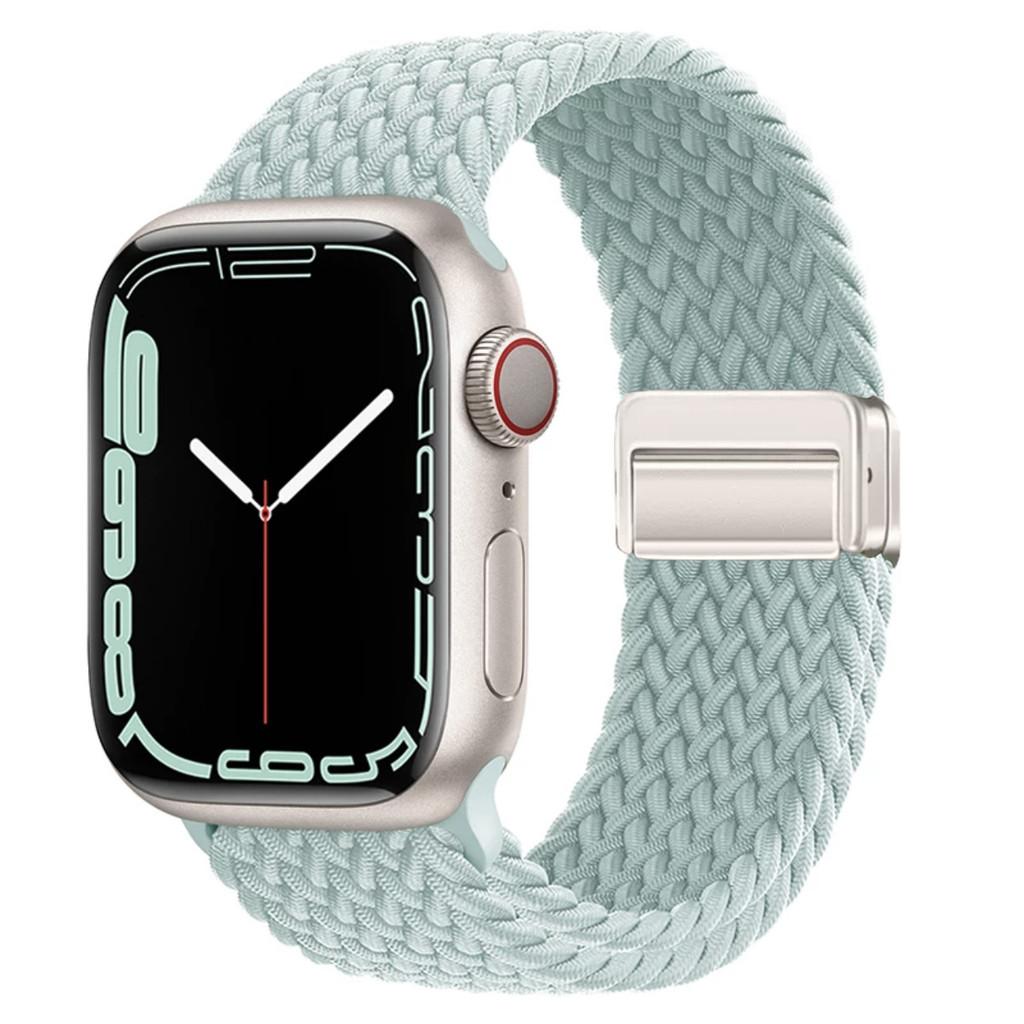 Плетеная нейлоновая ремешок-браслет Совместимый Для Apple Watch S10 46мм 44мм 40мм 45мм 49мм 41мм 38мм iWatch series se 10 7 3 5 6 8 9 Ultra
