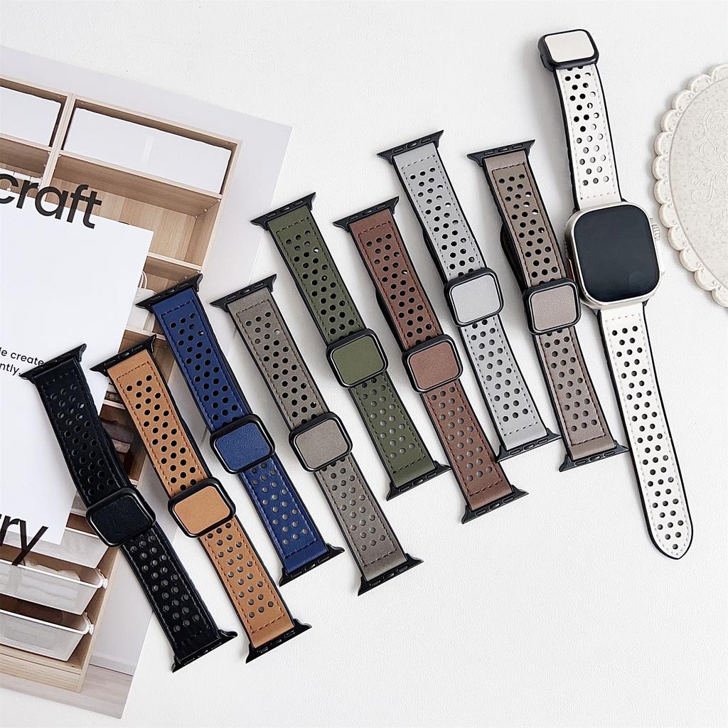 Ремешок для Apple Watch Series 10 Ultra 9 8 7 SE 6 5 4 3 2 1 46 мм 49 мм 45 мм 44 мм 42 мм Квадратная магнитная застежка Силиконовый ремешок