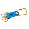AGILITY Affa Leather Belt Key Turquoise Blue "Brouche" Carabiner, Keychain, Loop, Accessory, Ring,