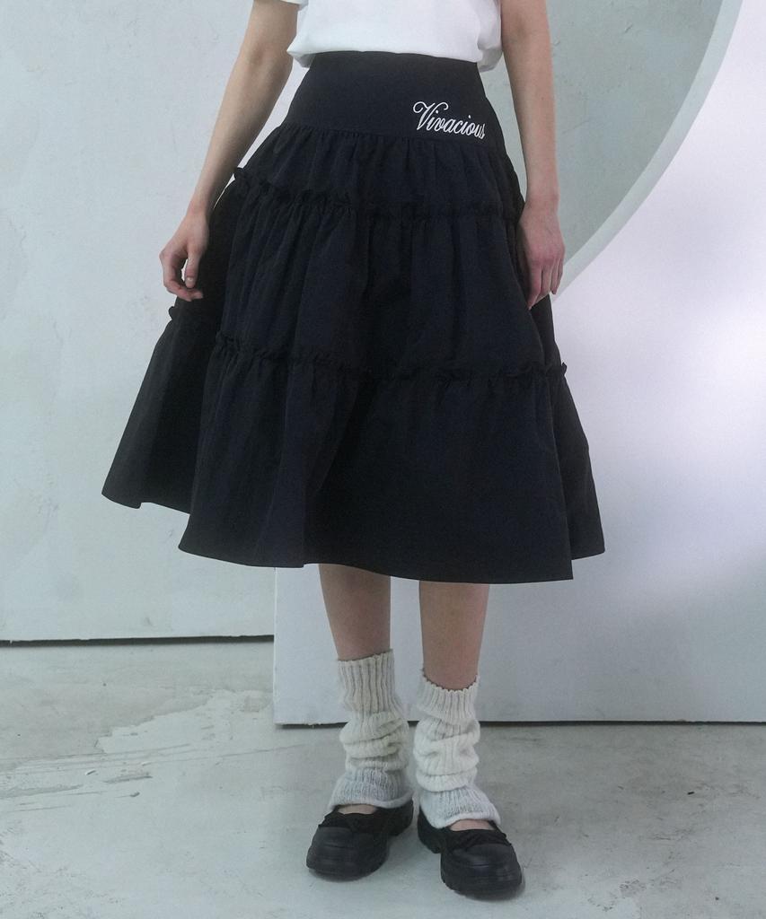 Viva Sers Claudia Taslan Kang Kang Skirt White