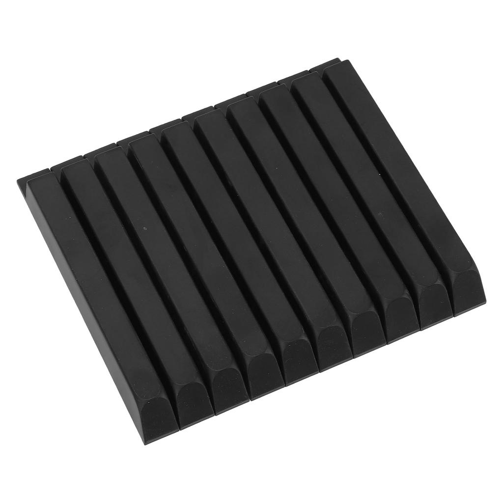 10 Pcs Black Piano Keys Matte Texture ABS Plastic Piano Replacement Key for Maintenance