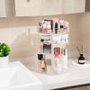 Large Capacity Acrylic Makeup Box with Rotating and Diamond Pattern Clear Diamond Pattern Gift for Women Dividers, 360° Design,