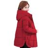 Thick Hooded Cotton Coat for Middle-Aged and Elderly Mothers Loose and Warm Cotton Jacket for Women
