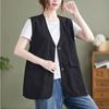 Жилет женский весенне-летний жилет верхняя одежда свободный тонкий повседневный жилет куртка без рукавов