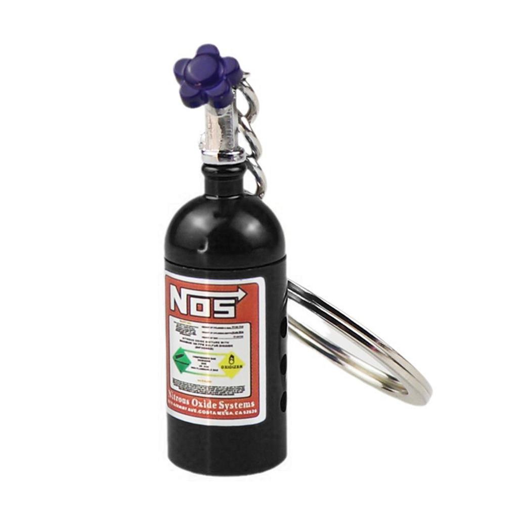 Креативный брелок в виде бутылки NOS Nitro с ароматизированным бальзамом-наполнителем, аксессуар для автомобиля для автолюбителей и тех, кто ведет модный образ жизни