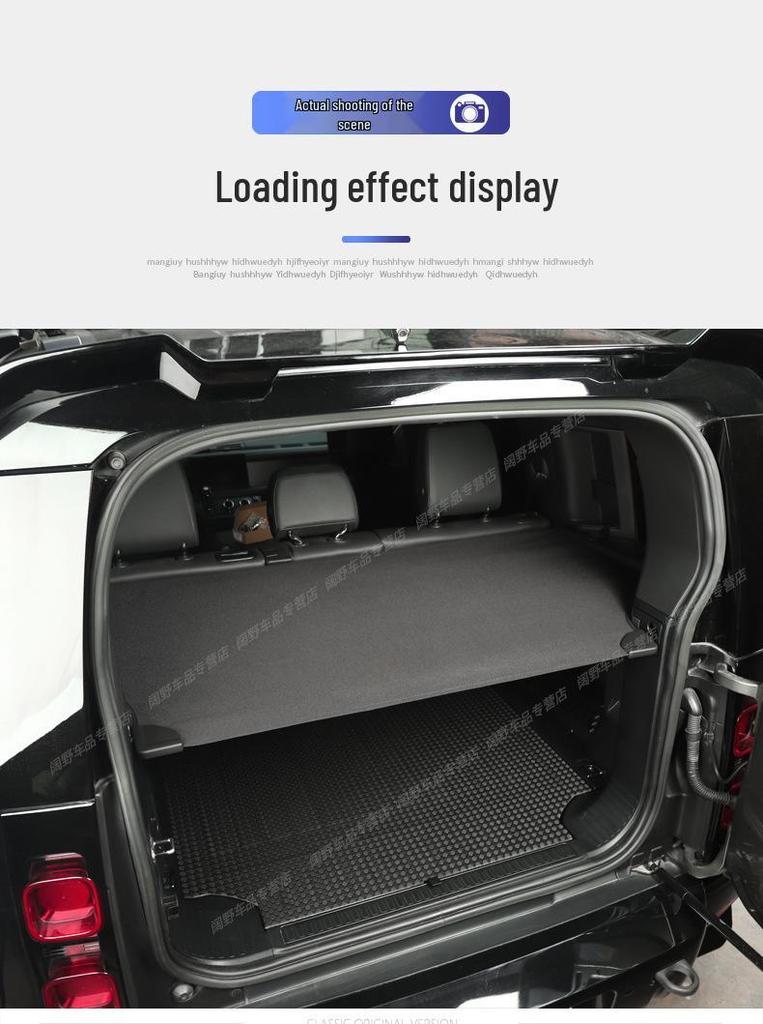20-26 Land Rover Defender 110 Rear Trunk Sunshade Partition Curtain