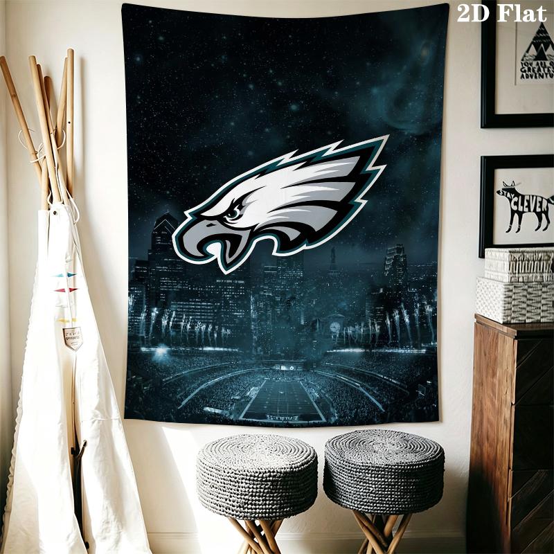 Настенный гобелен Philadelphia Eagles Эстетичный настенный подвес Печатная тканевая одеяло Декоративные гобелены для спальни гостиной домашний декор
