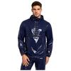 Mens Waterproof Hoodie Sweatshirt Front Kangaroo Pocket Zipper Long Sleeve Hooded Windbreaker Raincoat