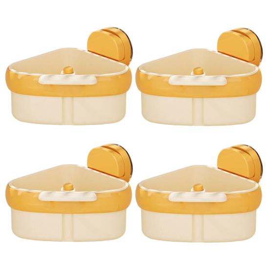 4Pcs Sink Strainer Basket Hanging Sink Strainer Triangular Faucet Sponge Storage Rack Corner Sink Trash Catcher for Food Waste