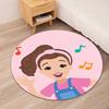 Ms. Rachel Printed Round Rug Carpet Chair Rug Area Rug Entryway Doormats,for Office Chair Living Room Bedroom Kitchen Room.