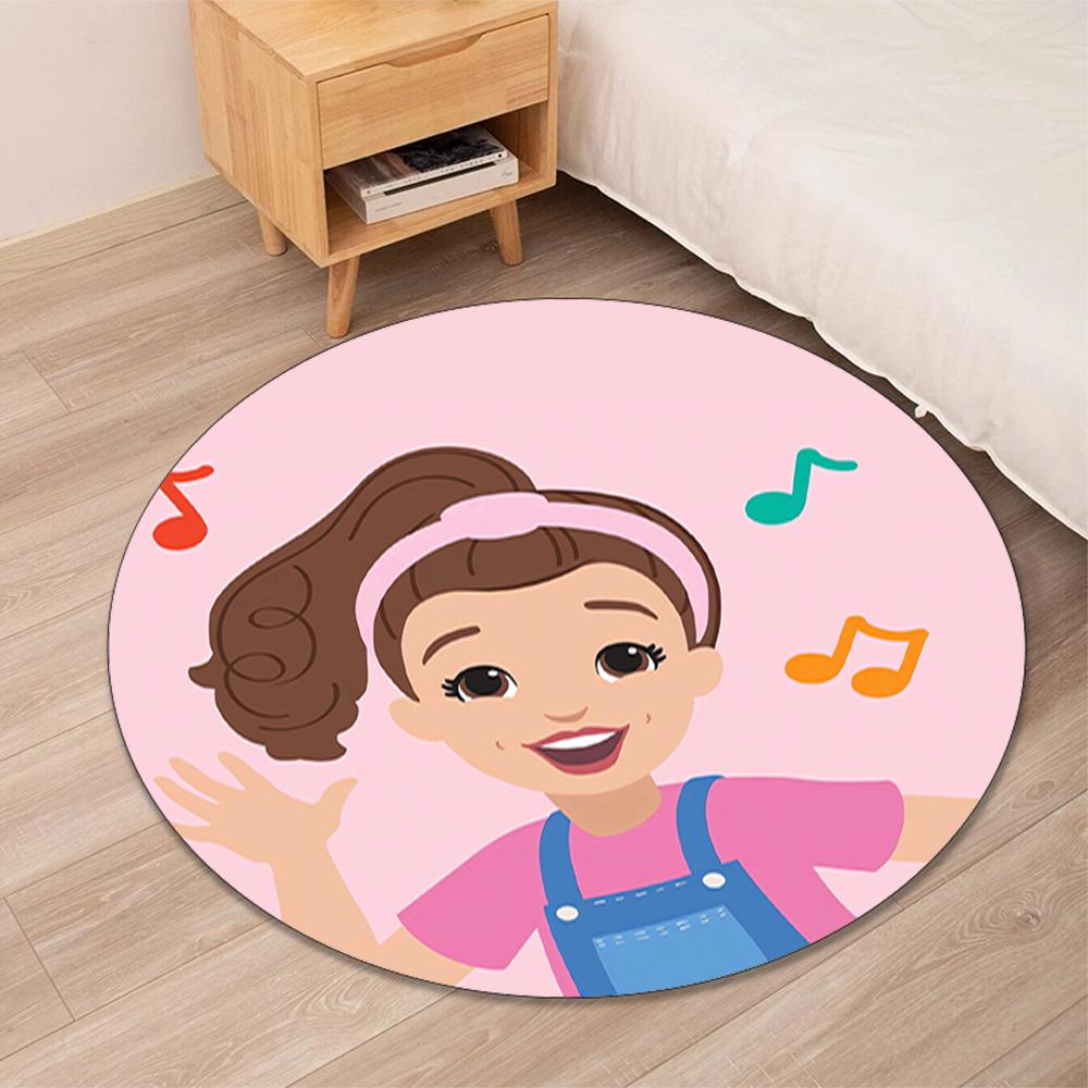 Ms. Rachel Printed Round Rug Carpet Chair Rug Area Rug Entryway Doormats,for Office Chair Living Room Bedroom Kitchen Room.