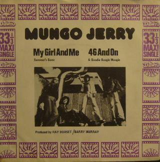 7-дюймовая пластинка MUNGO JERRY My Girl And Me 46 And On DNX2515 Dawn 1972 UK Rock Б/у