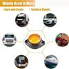 APSMOTIV 10PCS LED Marker Lights Trailer 12V Trailer Amber Lights with Chrome Bezel Universial for Auto Bus Truck Lorry Trailer Deck Courtesy