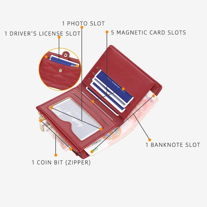 Baellerry модные женские короткие кошельки из искусственной кожи двойной кошелек держатель для карт портмоне