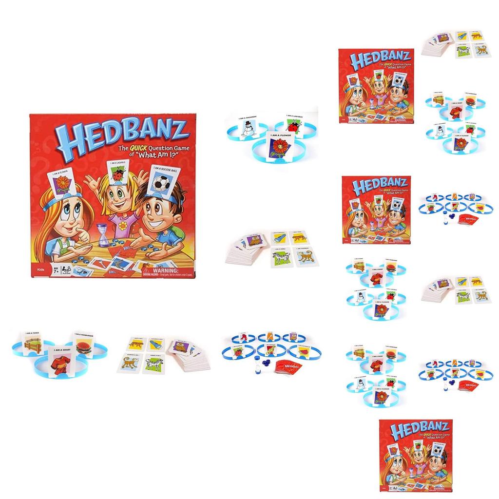 Hedbanz Game What Am I? Guessing Card Game For 2-6 Players