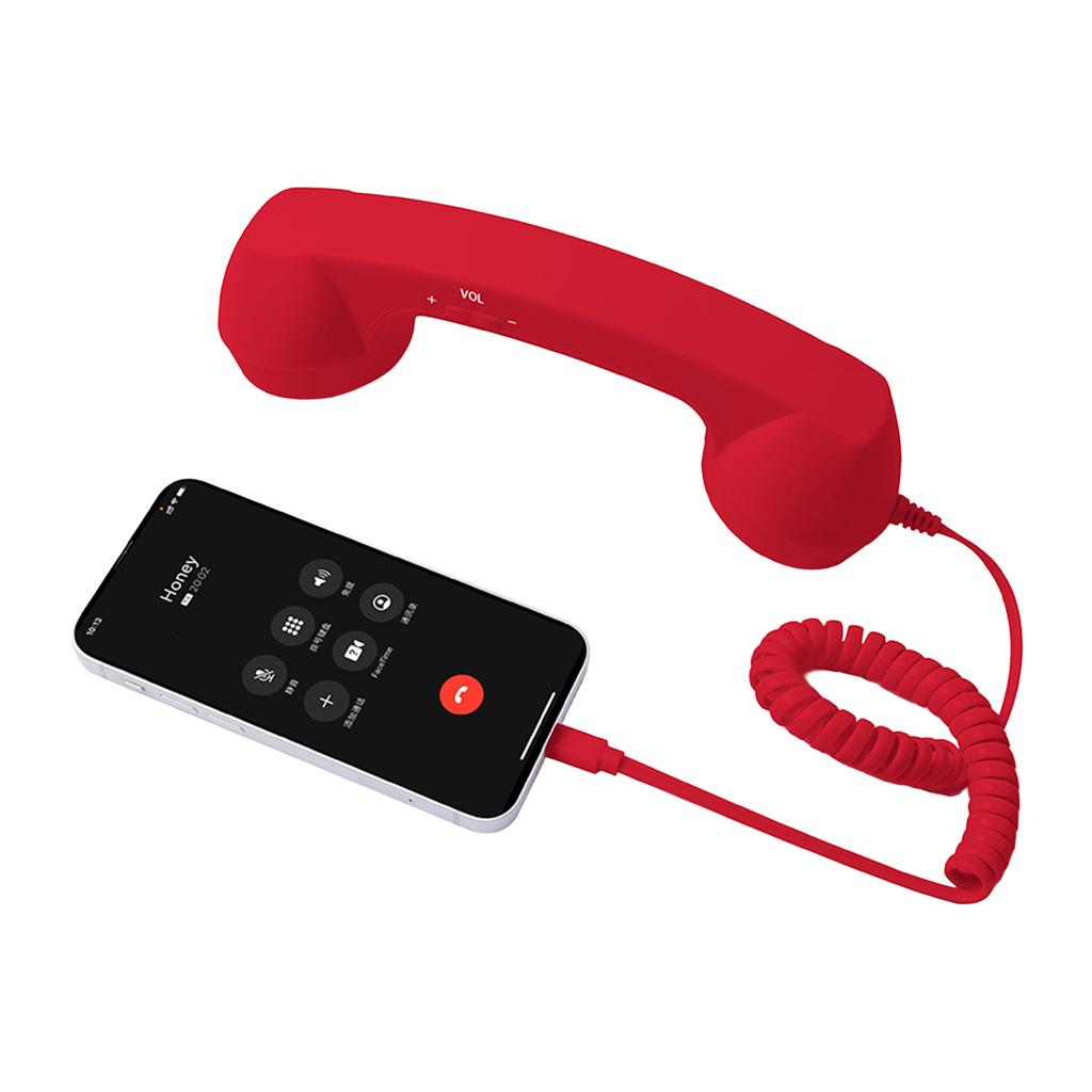 Микрофон-трубка для ретро-телефона Type-C для Android, Plug and Play, проводная гарнитура для голосового чата, прямых трансляций, чистый звук