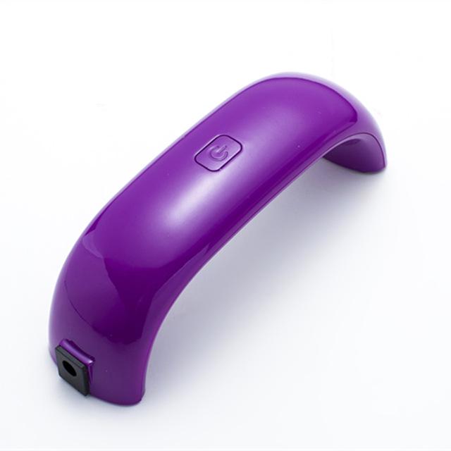 Мини-сушилка для ногтей 9 Вт, 9 цветов, портативная Qcuik-dry для всех гелей, инструменты для дизайна ногтей, домашнее использование, УФ-светодиодные лампы