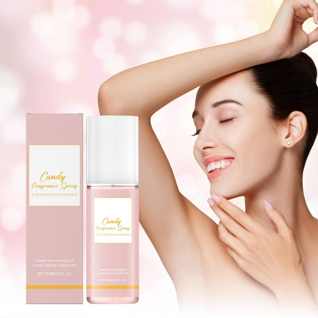 Духи-спрей Candy освежают духи по уходу за телом, чтобы привлечь мужчин, уникальный аромат, легко носить с собой, раскройте свое соблазнительное очарование 60 мл