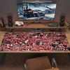 SK Slavia Praha Mouse Pad, Large Gaming Desk Mat, Non-slip XXL Mousepad for Laptop & Tablet, Mini PC Playmat with Stitched Edges