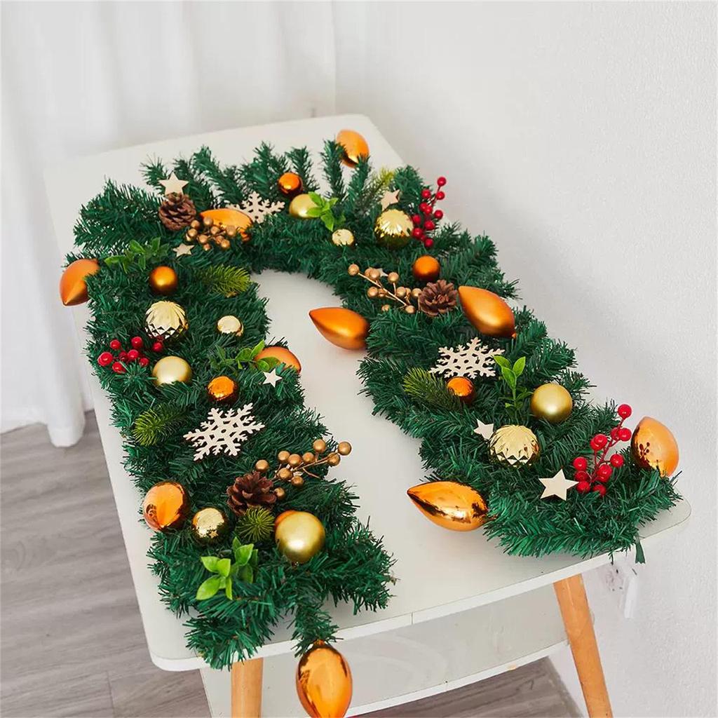 Christmas Wreath Vine: Door and Window Hanging Ornament for Festive Decor