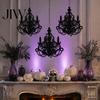 Halloween Chandelier Decorations 3D Candlestick Ceiling Ornament, Gothic Glitter Detailed Hollow Carved Ornaments Hanging Decoration for Holiday