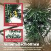 Artificial Christmas tree 180 cm, artificial fir tree with snow, 1000 tips, 34 pine cones, wide base