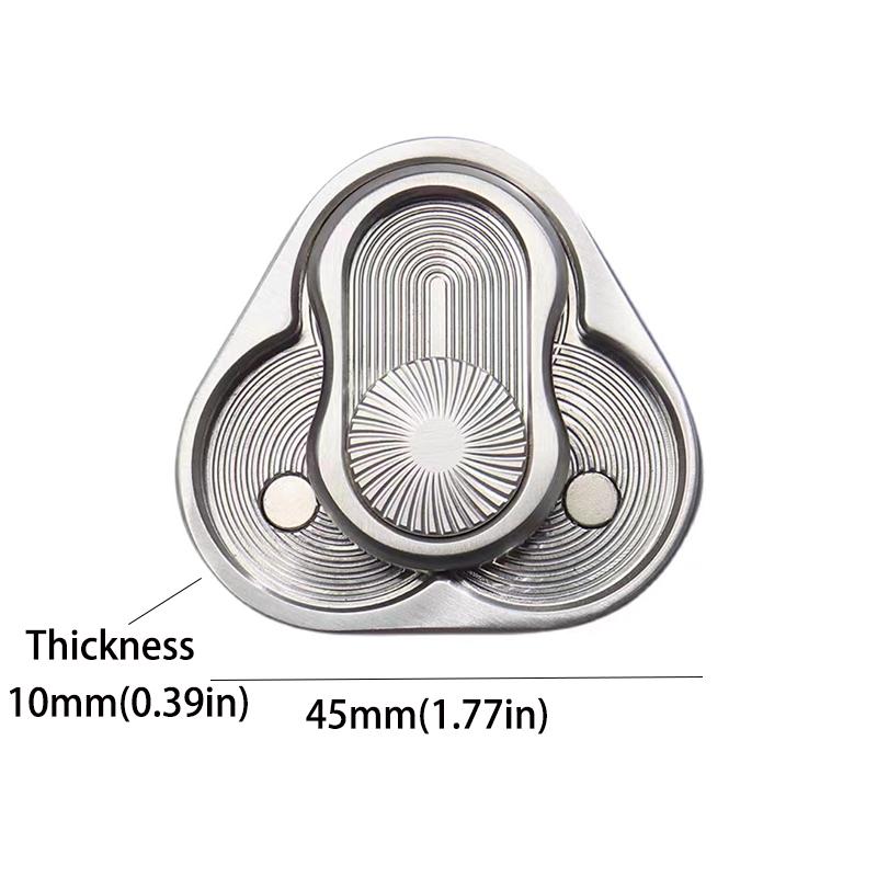 Triangle Magnetic Fidget Slider for Adults EDC Metal Fidget Toy Hand Spinner for Autism Sensory Toys Anxiety Stress Relief Toys